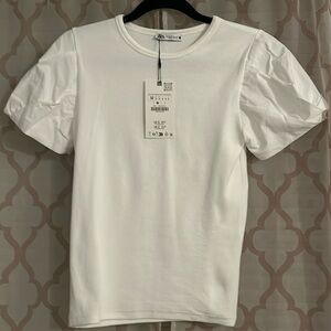 NWT Zara White blouse Size Medium